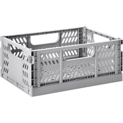 3 Sprouts CRATE M 28 cm skladacia svetlosivá