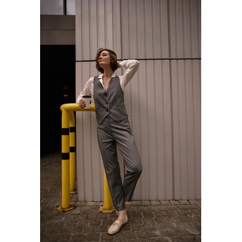 Moodo Елегантна сива жилетка Moodo Moodo | Siv | ЖЕНИ | XXL