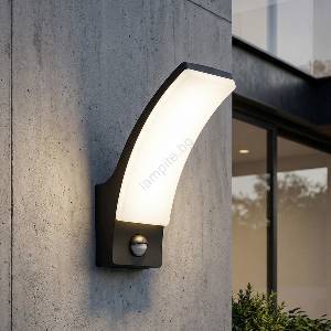 Brilagi - led външно стенно осветително тяло arcelo led/12w/230v ip65 черно (bg6438)