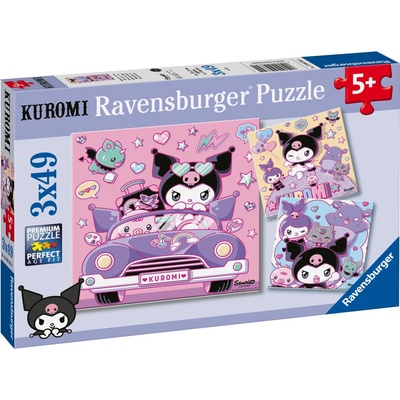 RAVENSBURGER Kuromi 3x49 dílků