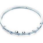 SAVICKI Гривна Bangle, бяло злато 585, бял диамант 0.76К