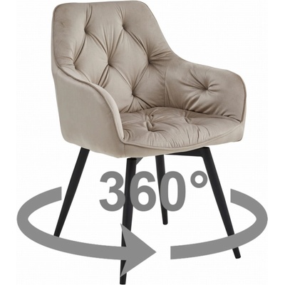 Textilomanie Jork velvet béžové