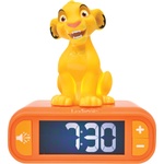 Lexibook Lexibook, Disney The Lion King, Simba Night Light Alarm Clock, Sounds and Melodies, LCD Screen with Backlight, Lighting, Snooze Function, Yellow/Orange, RL800AN (RL800AN)