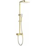 Inter Ceramic Душ система със смесител, пита, слушалка и шлаух ICT 6891BRUSH GOLD, Inter Ceramic (6891BRUSH GOLD)