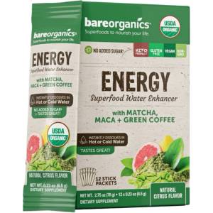 bareorganics Energy Superfood Water Enhancer [12 x 6.5 грама] Цитрус