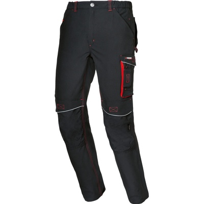 Parkside Pánské pracovní kalhoty s podšívkou černá/červená