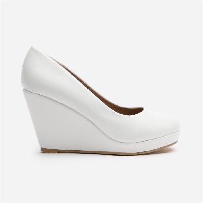 Сандали на платформа Wheres That From Women's Platform Wedge Heeled Sandal - White