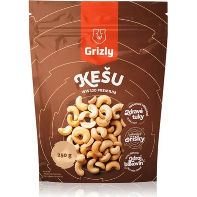 Grizly kešu oriešky Natural orechy natural 250 g