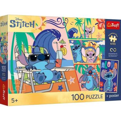 TREFL Premium Plus Kids Lilo & Stitch Na pláži 100 dielov