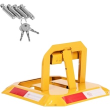MultiStore DNPL-007 Skládací parkovací zábrana 30 cm s klíčem a reflexními pruhy