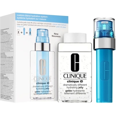 Clinique iD Dramatically Different Hydrating Jelly + Active Cartridge Concentrate for Uneven Skin Texture комплект с гел за лице за освежаване и изглаждане на кожата 115 мл за жени 1 бр