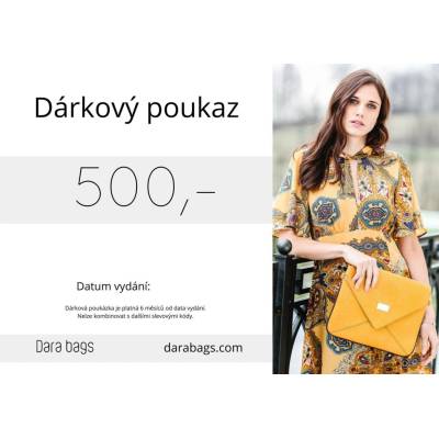 Dara bags Online dárkový poukaz 500,-