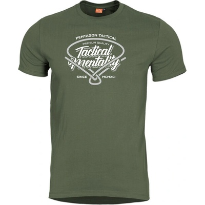 Pentagon Tactical Mentality tričko olivové