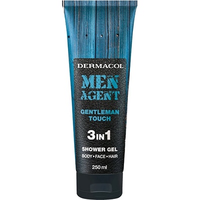 Dermacol Душ гел pre mužov 3v1 Gentleman Touch Men Agent (Shower Gel) 250 ml, мъже