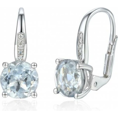 Gems, Visací náušnice Anya, bílé zlato s brilianty a bílými topazy, 585-38-3-1128.1B00.0.00.HSI.601.08
