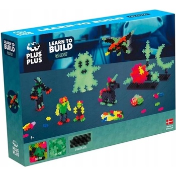 Plus Plus Blocks Naučte se budovat Glow in the Dark Elements