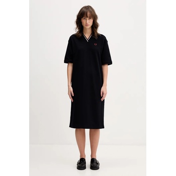 Fred Perry Памучна рокля Fred Perry (D2173)