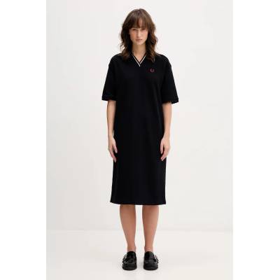Fred Perry Памучна рокля Fred Perry (D2173)