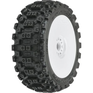 Pro-Line колело 3.3", гуми Badlands MX M2 Buggy, джанта H17 бял (2)