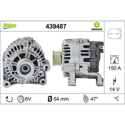VALEO Alternátor VALEO 439487