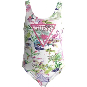 Image 1 of GUESS Цял многоцветен бански за момиче с цикламено лого Guess