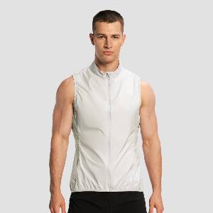 GymBeam Мъжки спортен елек за бягане Pulse X Gray S