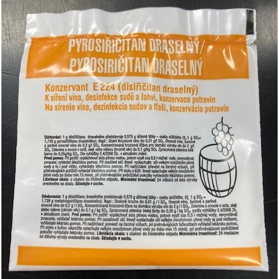 Pyrosiřičitan draselný 10g – Zboží Dáma