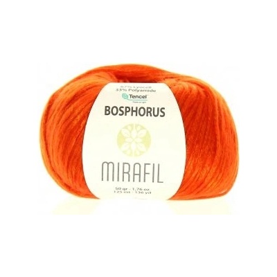 Mirafil Příze Bosphorus 102 - sytě oranžová