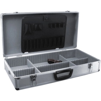 DEDRA Hliníkový kufr na nářadí 640x320x150 stříbrný