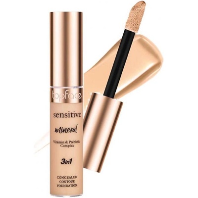 Topface minerální tekutý korektor 3v1, VEGAN, 001, 12 ml