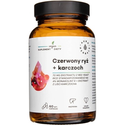 Aura Herbals Červená ryža + artičok 60 kapsúl