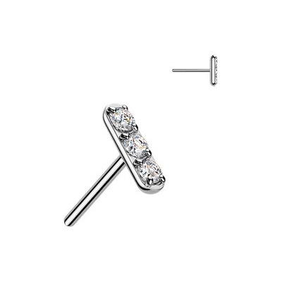 Šperky4U Ozdobná část k PUSH IN piercingu TITAN TIT1657