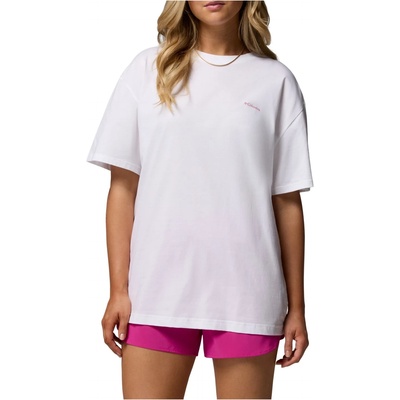Columbia Дамска тениска Columbia Women's Rolling Bend Graphic Oversized Tee T-shirt - White / Floral Groove (916-5699-0412)