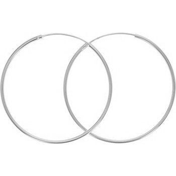 Argento Strieborné náušnice kruhy - priemer 40 mm 66212