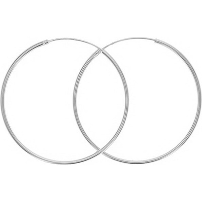 Argento Strieborné náušnice kruhy - priemer 40 mm 66212