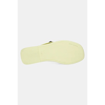 Tory Burch Кожени чехли Tory Burch T Lock Cross Band Slide в жълто 170611-700 (170611.700)
