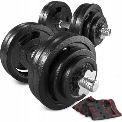 Hop-Sport Železné nastavitelné činky 2 x 30 kg
