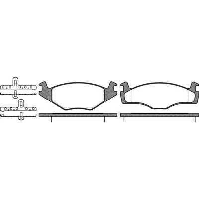 Sada brzdových platničiek kotúčovej brzdy REMSA 0171.00