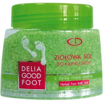 GoodFoot Delia sůl do koupele bylinná s mátou pro nohy 570 g