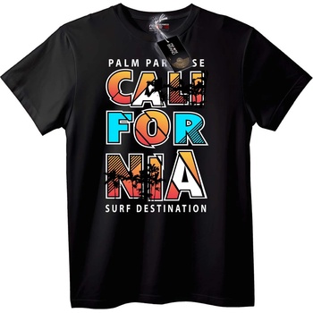 NOONEBRAND Тениска California Surf Рай - XL, Black