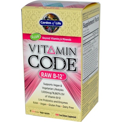 Garden of Life Vitamin B 12 RAW 30 kapslí