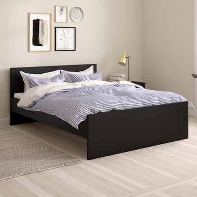 Легло Naia 140x200 см Черен мат