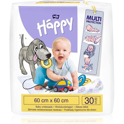 BELLA Baby Happy Baby Underpads еднократни подложки за смяна на пелените 60x60xm 30 бр