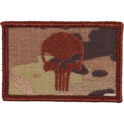 MILITARY RANGE Nášivka LEBKA PUNISHER velcro MULTICAM