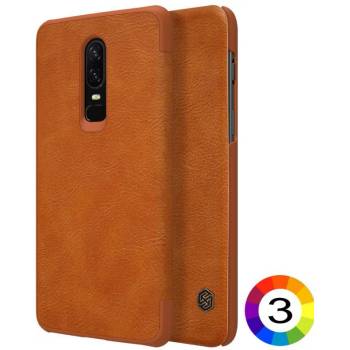 Image 1 of OnePlus 6 Nillkin Кожен Калъф и Протектор