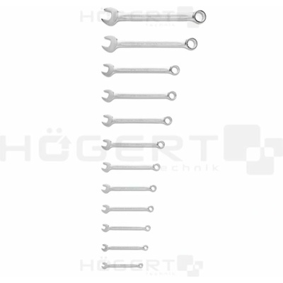 Högert Sada očkoplochých klíčů 12 ks 6-24 mm HT1W492-1