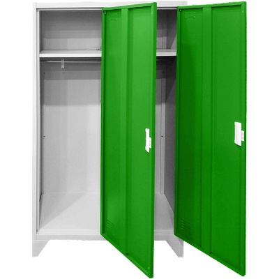 Carmen Метален шкаф Carmen CR-1602 KZ - Сив / зелен (3580164)