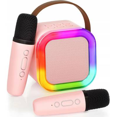 Karaoke set Przydasie.pl bezdrátový s Bluetooth 2 mikrofony RGB