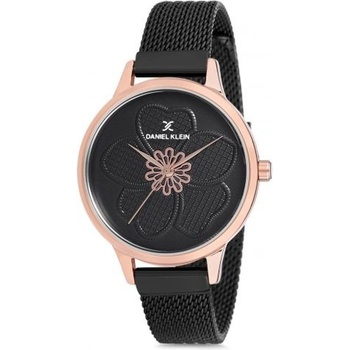 Daniel Klein DK12175-4 - Дамски часовник, Trendy, Кварцов, 34mm, 3 ATM, Черен