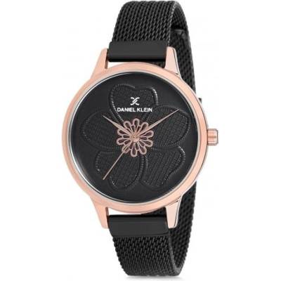 Daniel Klein DK12175-4 - Дамски часовник, Trendy, Кварцов, 34mm, 3 ATM, Черен